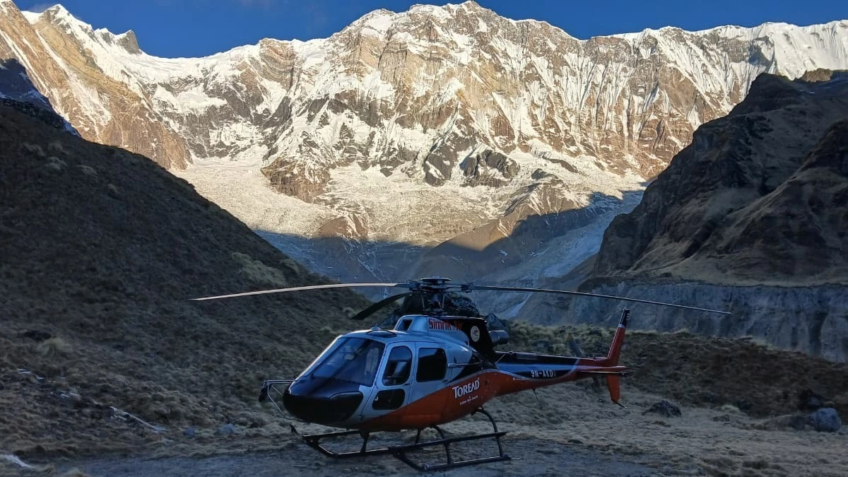 Annapurna-Base-Camp-Trek-Helicopter-Return-Pokhara-nepal