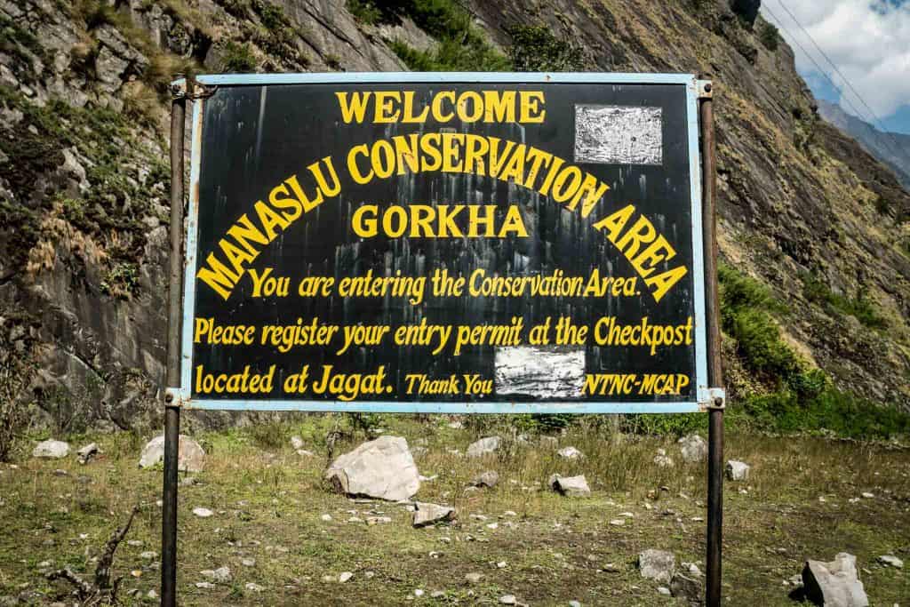 welcome board at jagat