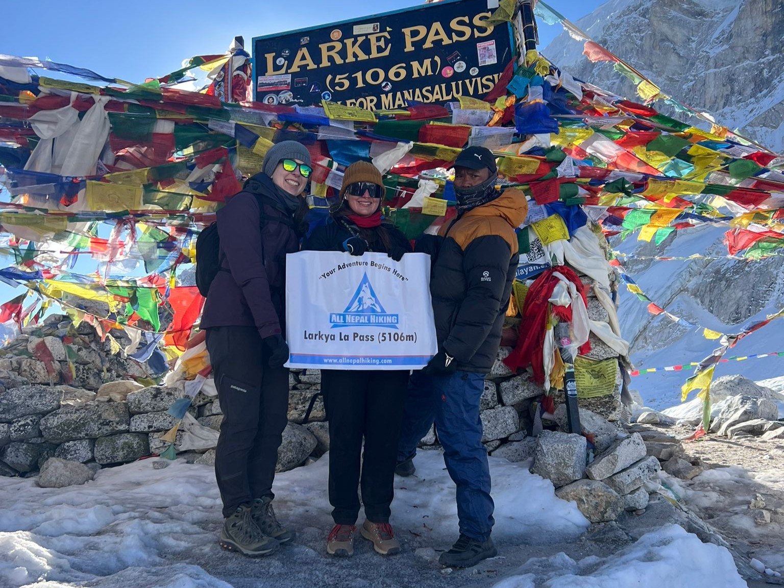 larkya-la-pass-during-Manaslu-circuit-trek