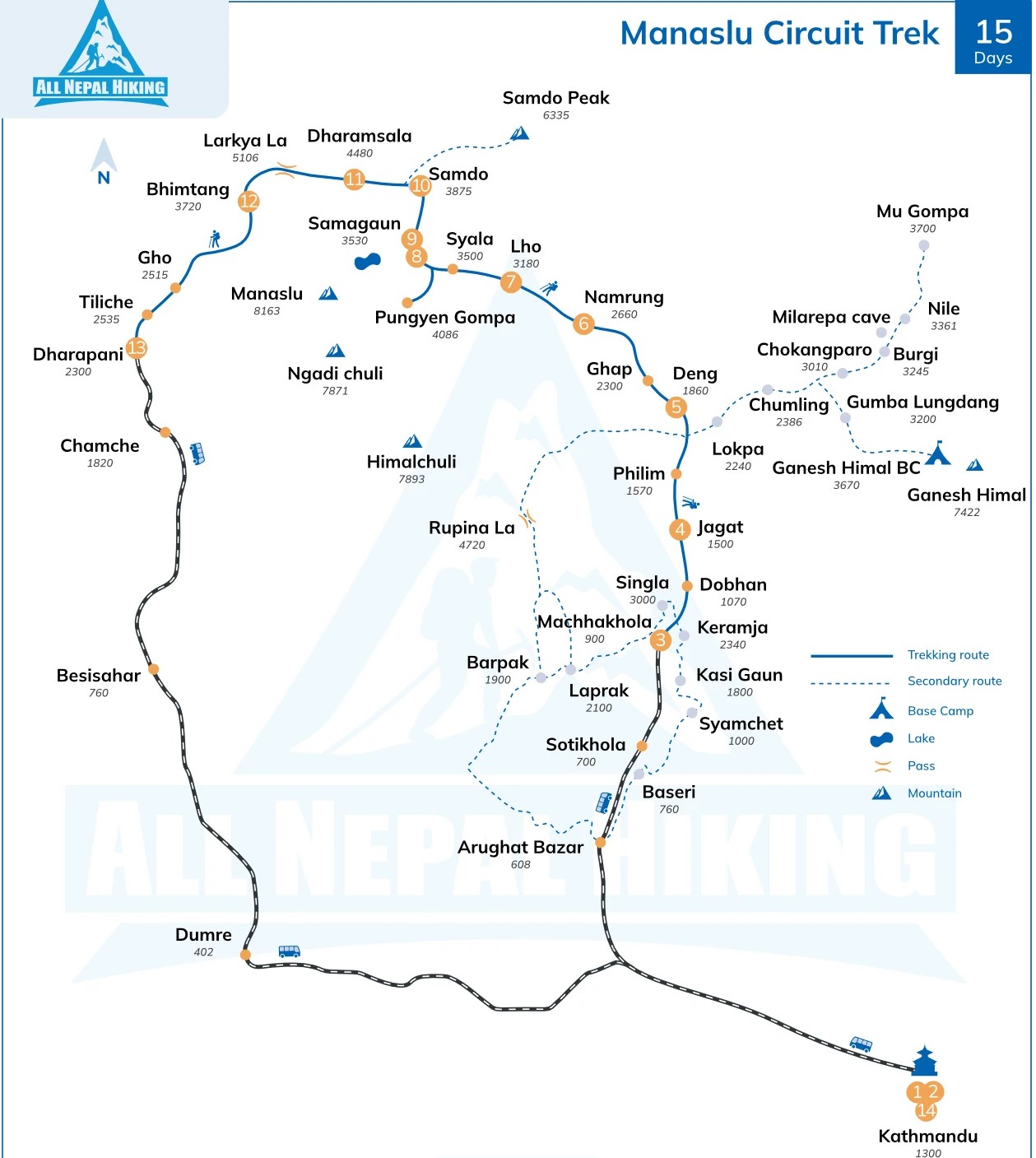 manaslu-circuit-trek-map